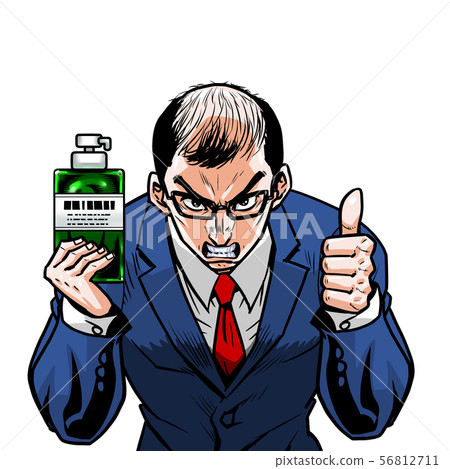 Suit Bald Bald Left Good Job Right Bottle Shampoo Recommended Good 56812711