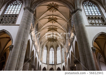 Interior of main church in Breda, Netherlands 56812941