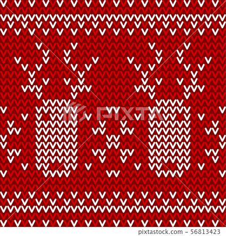 seamless red and white knitted background - Stock Illustration ...