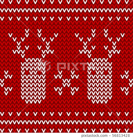 seamless red and white knitted background - Stock Illustration ...