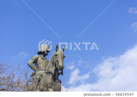 Date Masamune horse riding statue Date Masamune horse riding statue 56814547