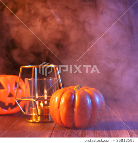 Halloween pumpkin lantern smoke Halloween pumpkin lantern smoke 56818595