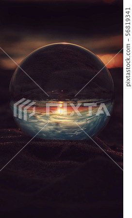 The world reflected in a crystal ball 56819341