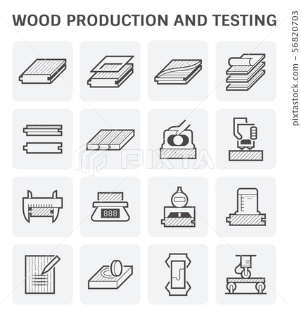 Wood sawmill icon Wood sawmill icon 56820703