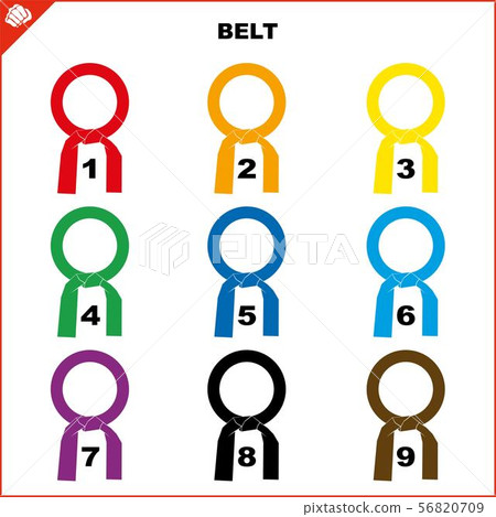 Colored belts for martial arts kimono set, dogi karate,bjj, judo, taekwondo, hapkido, karate. 56820709