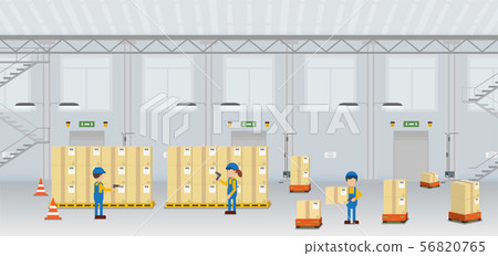 Warehouse in process Warehouse in process 56820765