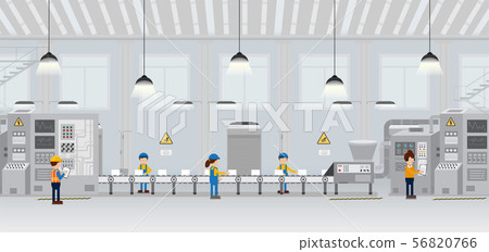 Factory production line - Stock Illustration [56820766] - PIXTA