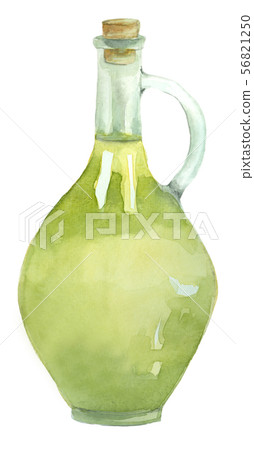 Watercolor olive oil Watercolor olive oil 56821250