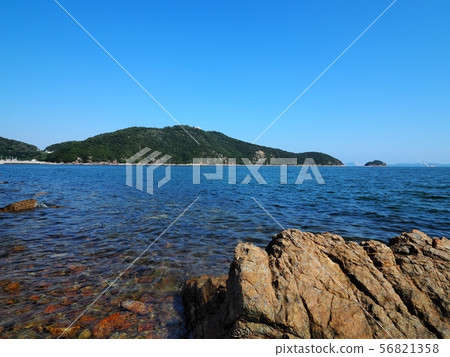 Kanegasaki(Manyo Cape)從Aioi Bay的Tsubo看到 Kanegasaki(Manyo Cape)從Aioi Bay的Tsubo看到 56821358
