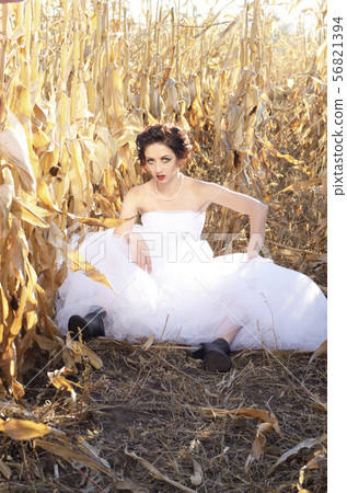 Young caucasian brunette woman portrait at Young caucasian brunette woman portrait at 56821394