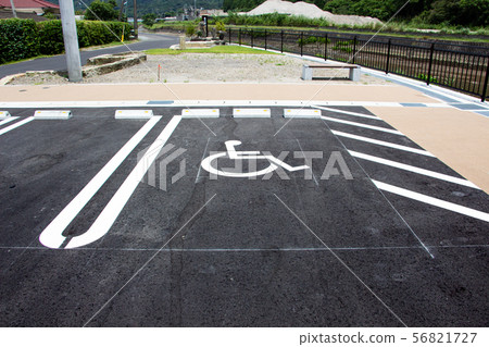 Parking wheel wheelchair mark Parking wheel wheelchair mark 56821727