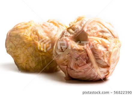 Sour cabbage isolated on white background Sour cabbage isolated on white background 56822390