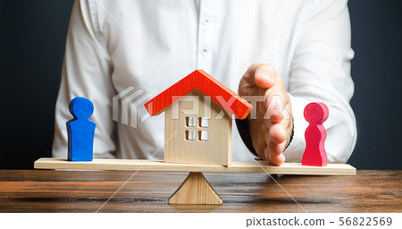 A man with a palm separates the house A man with a palm separates the house 56822569