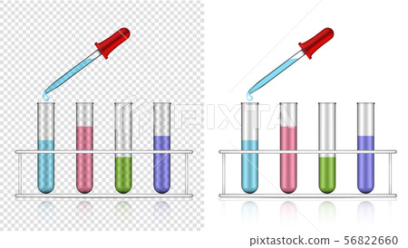 Download Dropper Mock Up Realistic Transparent Test Tube Stock Illustration 56822660 Pixta PSD Mockup Templates