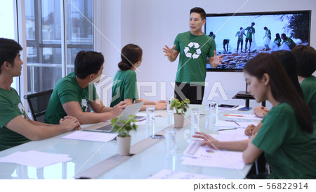 Participation Concept. Volunteer Team talking for 56822914