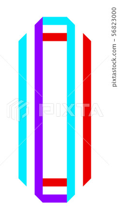 Bright Font, alphabet folded from stripeds colored Bright Font, alphabet folded from stripeds colored 56823000