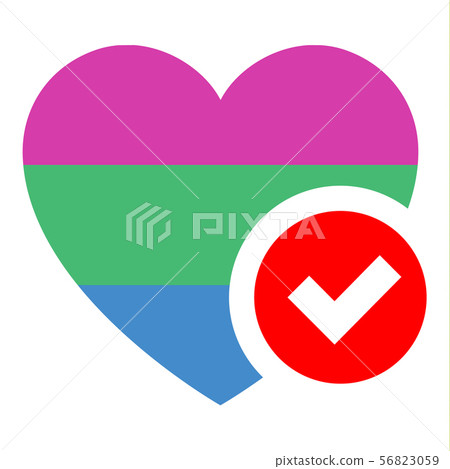 flag in heart shape, vector illustration for your 56823059