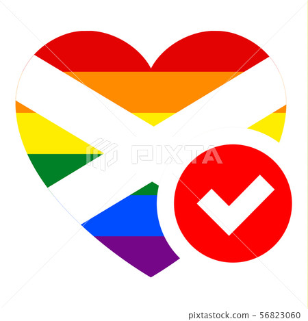 flag in heart shape, vector illustration for your 56823060