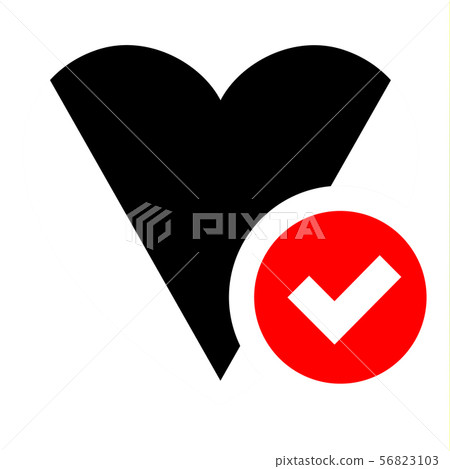 flag in heart shape, vector illustration for your 56823103