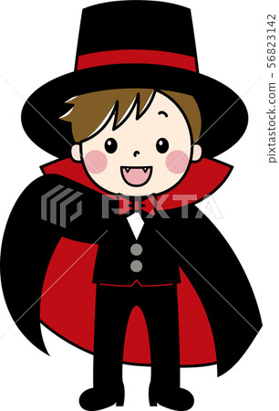 Boy dressed up as Dracula Boy dressed up as Dracula 56823142