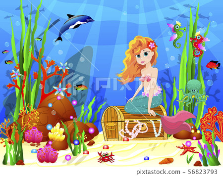 Little Mermaid among the inhabitants of the 56823793