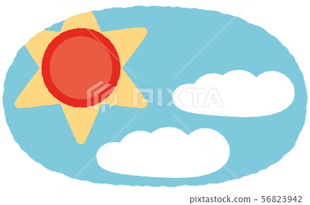 天氣晴朗卡通 56823942