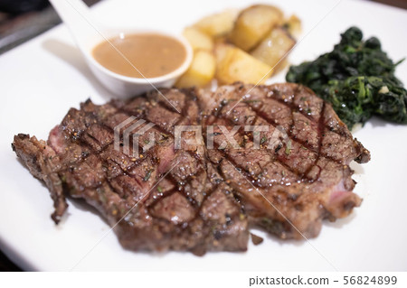 wagyu ribeye steak on a plate wagyu ribeye steak on a plate 56824899