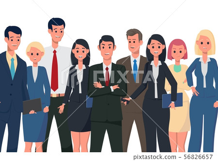 A friendly team of like-minded people. Vector 56826657