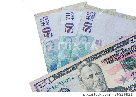 Exchange rate between US dollar and Colombian peso 56826921