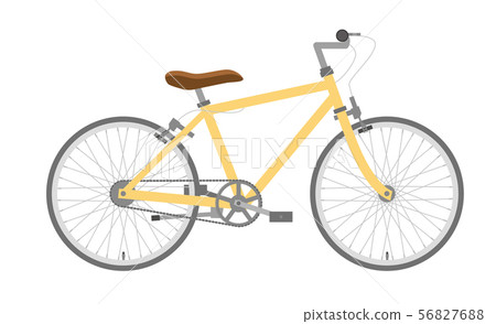 yellow city bike