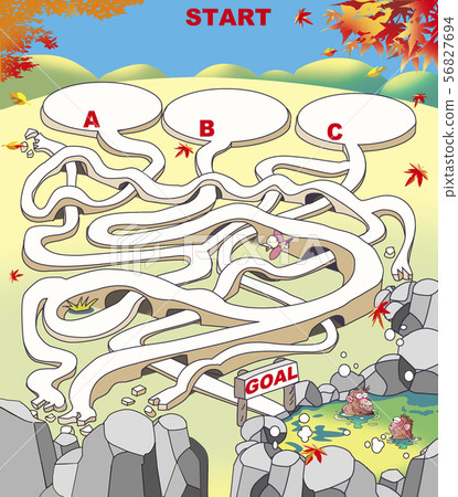Autumn hot spring maze 56827694