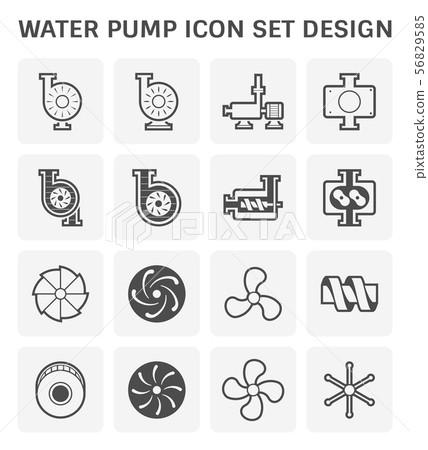 water pump icon water pump icon 56829585