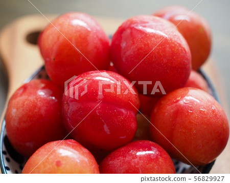 Fresh organic fruit plums from Korea 56829927