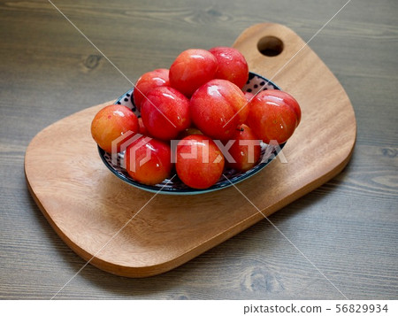 Fresh organic fruit plums from Korea 56829934