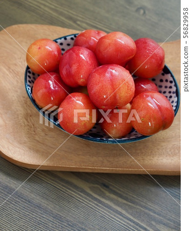 Fresh organic fruit plums from Korea 56829958