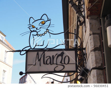 Estonian capital Tallinn Cafe Margo signboard in the old town Estonian capital Tallinn Cafe Margo signboard in the old town 56830451
