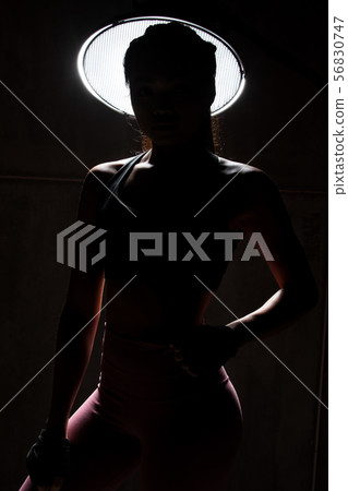 Fitness woman exercise boxing weight punch Fitness woman exercise boxing weight punch 56830747