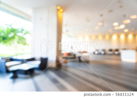 Abstract blur and defocused hotel and lobby interior 56831124
