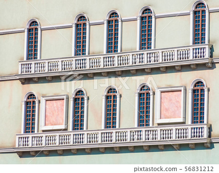 Beautiful architecture building with window exterior in italy style 56831212