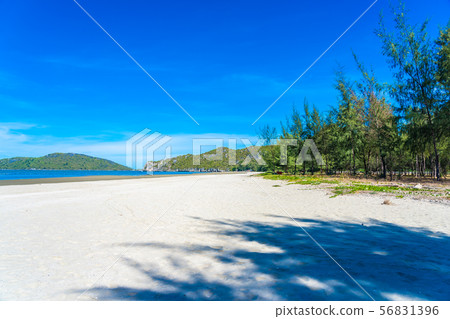 Beautiful outdoor tropical nature landscape of sea ocean and beach in pranburi 56831396