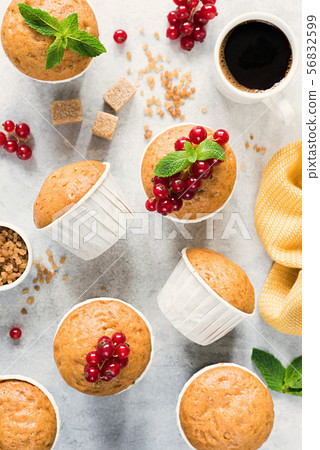 Basic homemade vanilla muffins 56832599