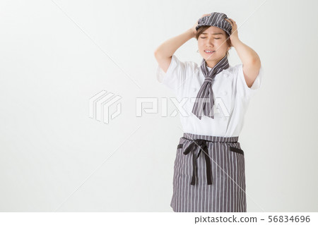 Woman in a coat 56834696