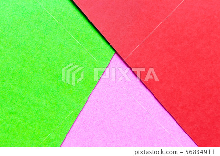 Abstract green, pink and red color paper textured 56834911