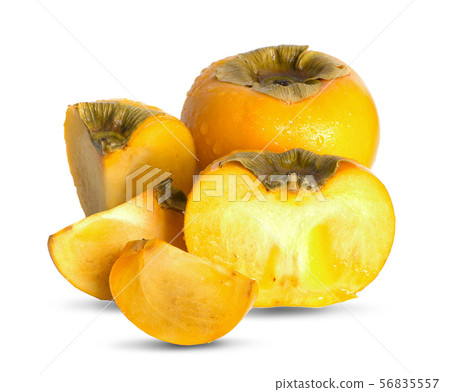 persimmons an isolated on white background 56835557
