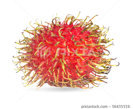 Rambutan isolated on white background with clippin 56835558