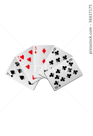 撲克牌漸變一對 撲克牌漸變一對 56837175