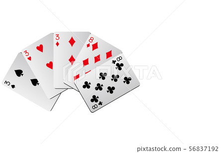 Playing card gradation full house 56837192