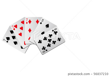 Playing card gradation three card 56837210
