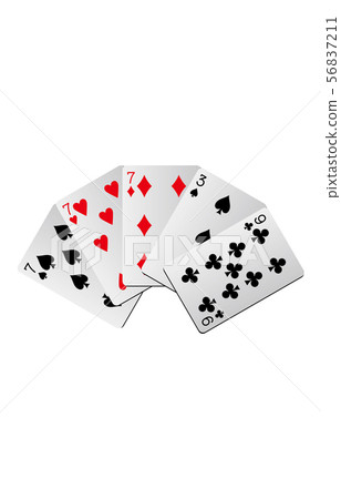 Playing card gradation three card 56837211