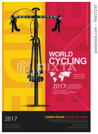 Cycling Poster Vector Illustration - Stock Illustration [56837297] - PIXTA
